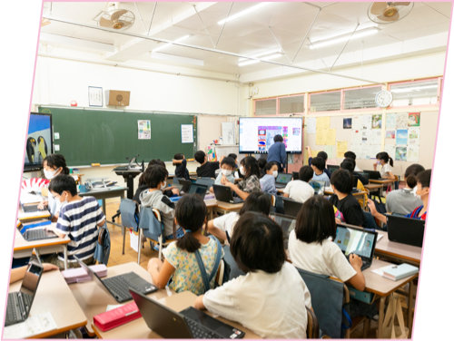 授業事例2：小平市立第三小学校 4年生 課外学習の様子